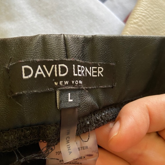 David Lerner Faux Leather leggings - Picture 4 of 10